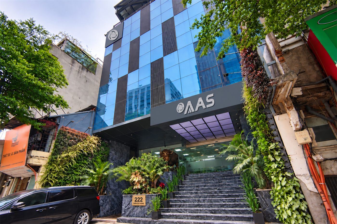 The AAS building with the new brand identity