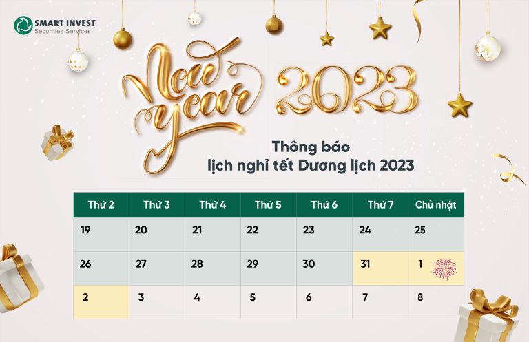 🔊 THÔNG BÁO NGHỈ TẾT DƯƠNG LỊCH 2023