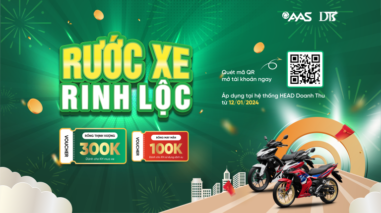 AAS LÌ XÌ KHÁCH HÀNG ĐẦU NĂM VỚI CHƯƠNG TRÌNH “RƯỚC XE RINH LỘC” – TỔNG GIÁ TRỊ 1 TỶ ĐỒNG
