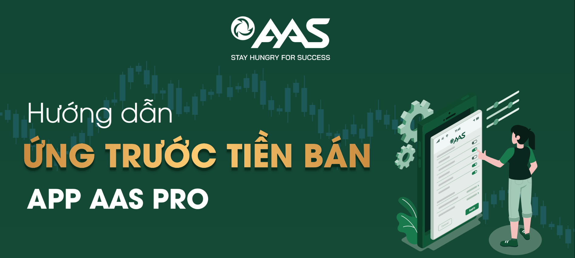 Hướng dẫn ứng trước tiền bán trên ứng dụng AAS Pro