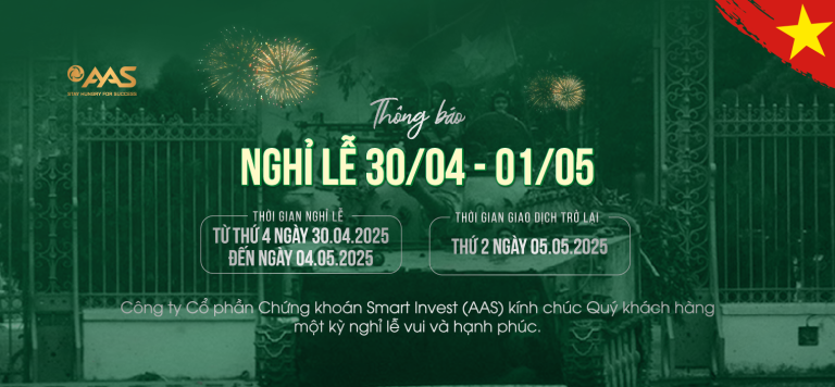 THÔNG BÁO LỊCH NGHỈ LỄ 30/04 VÀ 01/05