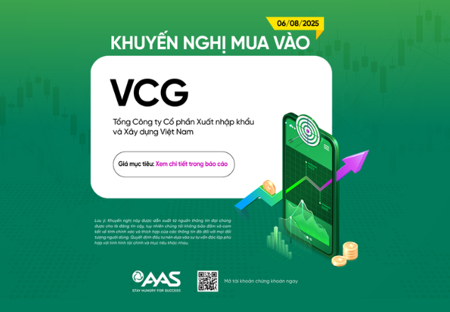 KHUYẾN NGHỊ MUA VÀO VCG – DẪN DẮT NHÓM ĐẦU TƯ CÔNG