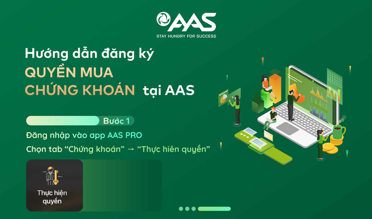 Hướng dẫn đăng ký quyền mua chứng khoán trên app AAS PRO