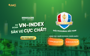 [MINIGAME] DỰ ĐOÁN VN-INDEX – CƠ HỘI NHẬN 02 CẶP VÉ XEM GIẢI PICKLEBALL BẮC NAM & NGHỈ DƯỠNG TẠI GLORY RESORT