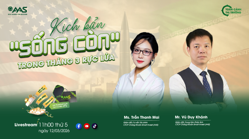 LIVESTREAM: TOÀN CẢNH THỊ TRƯỜNG | 12.03.26 | KỊCH BẢN “SỐNG CÒN” TRONG THÁNG 3 RỰC LỬA