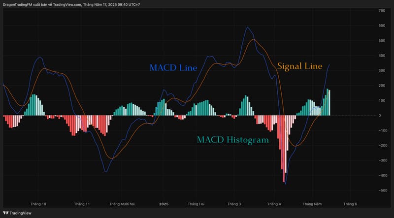 Chỉ báo MACD là công cụ đo lường động lượng