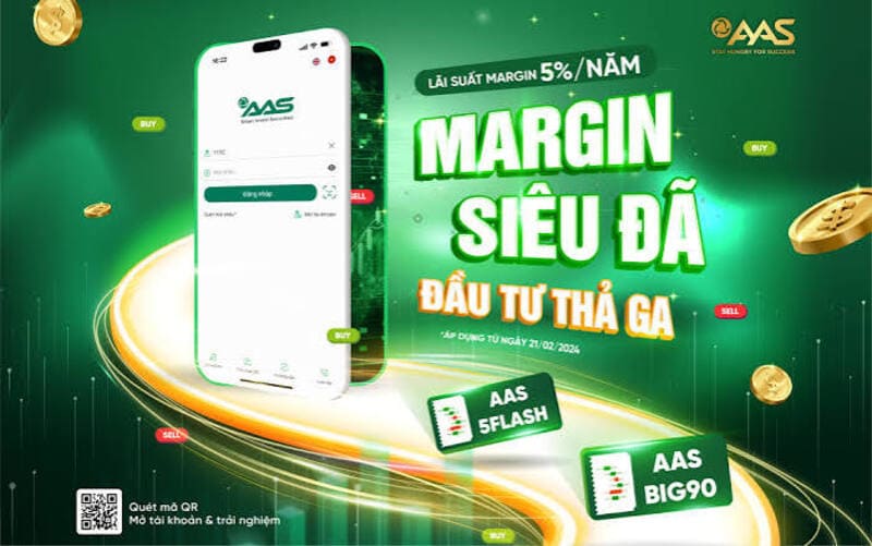 Công ty chứng khoán cho vay margin: So sánh lãi suất và dư nợ 2026 4 Chi tiết dịch vụ margin tại AAS Smart Invest