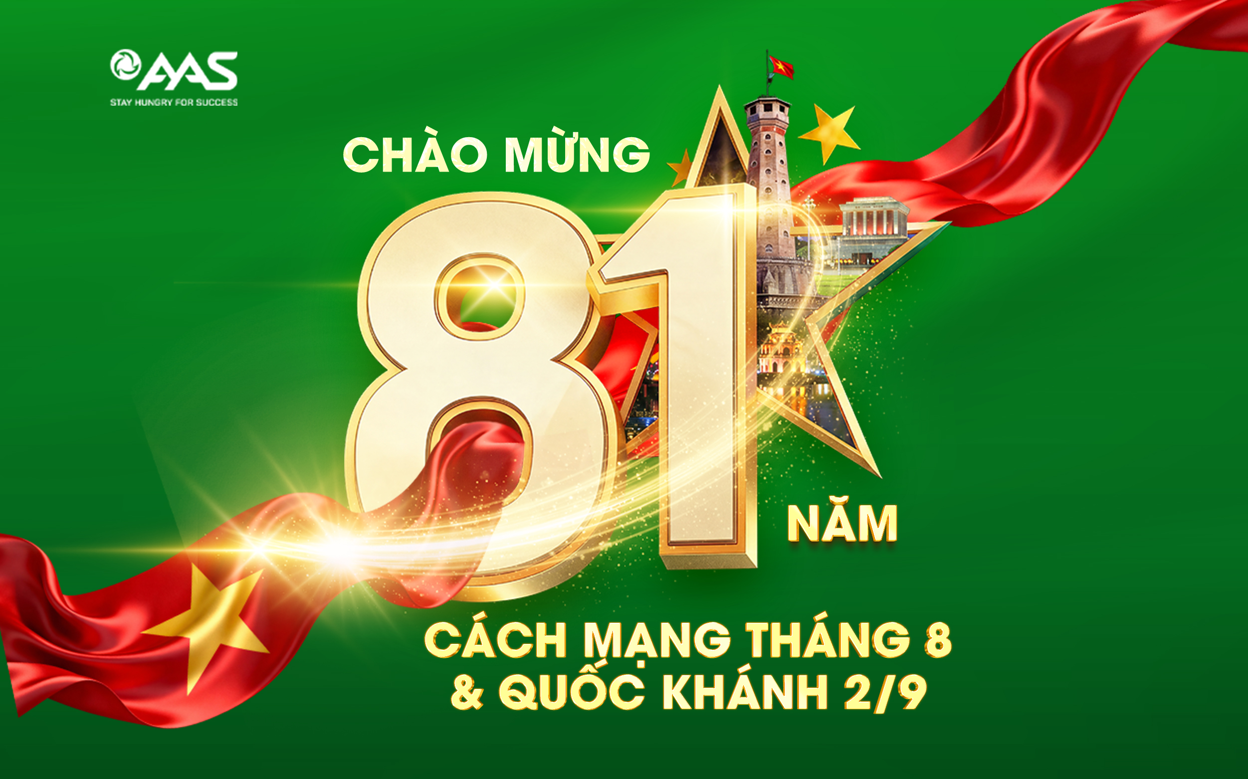 CHÀO MỪNG 81 NĂM CÁCH MẠNG THÁNG TÁM & QUỐC KHÁNH 02/9